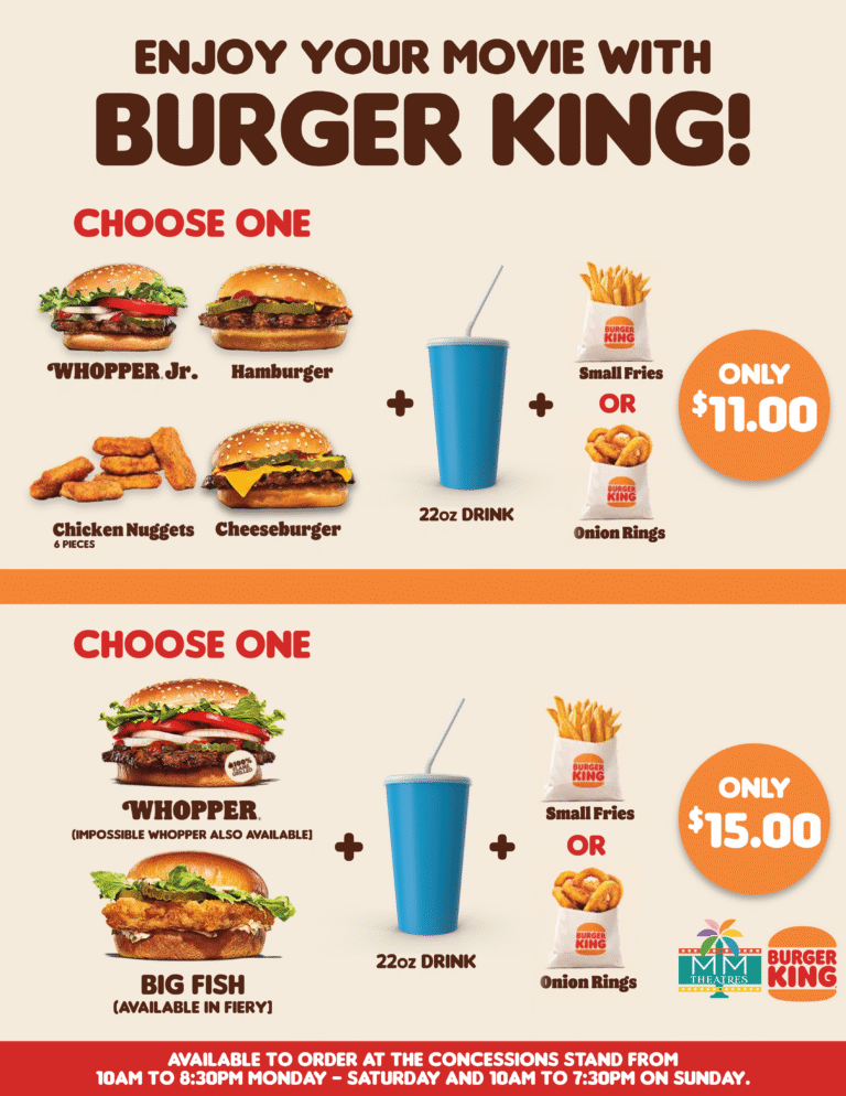 Burger King - MMT Menu